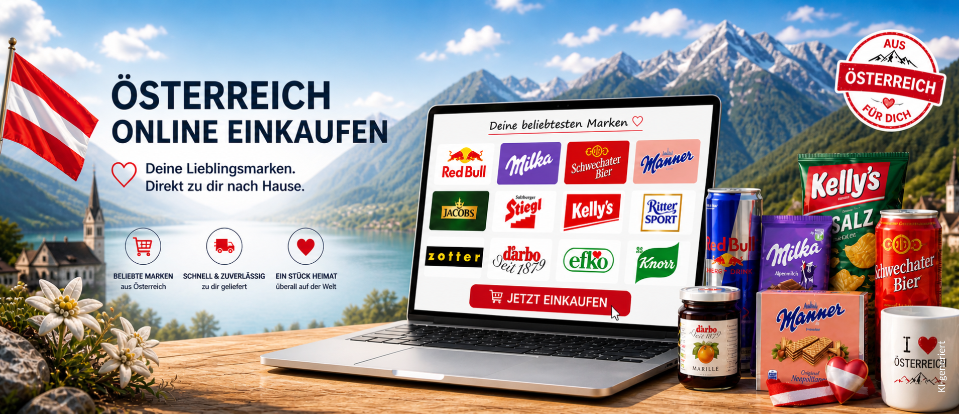 Österreichische Produkte See Berge