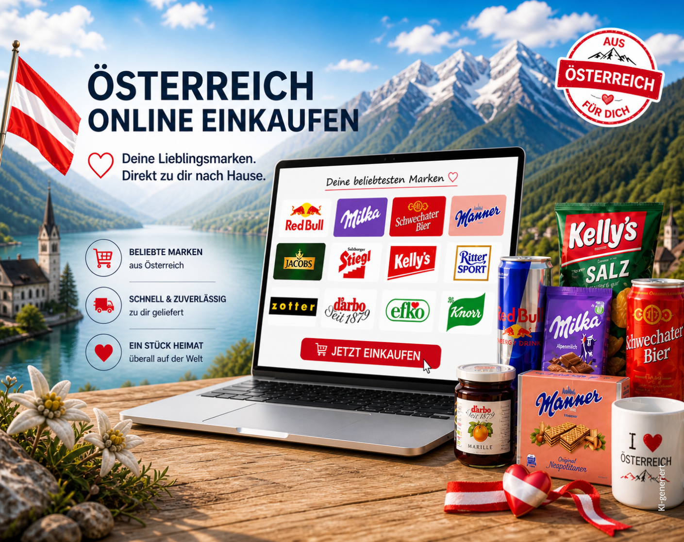 Österreichische Produkte See Berge