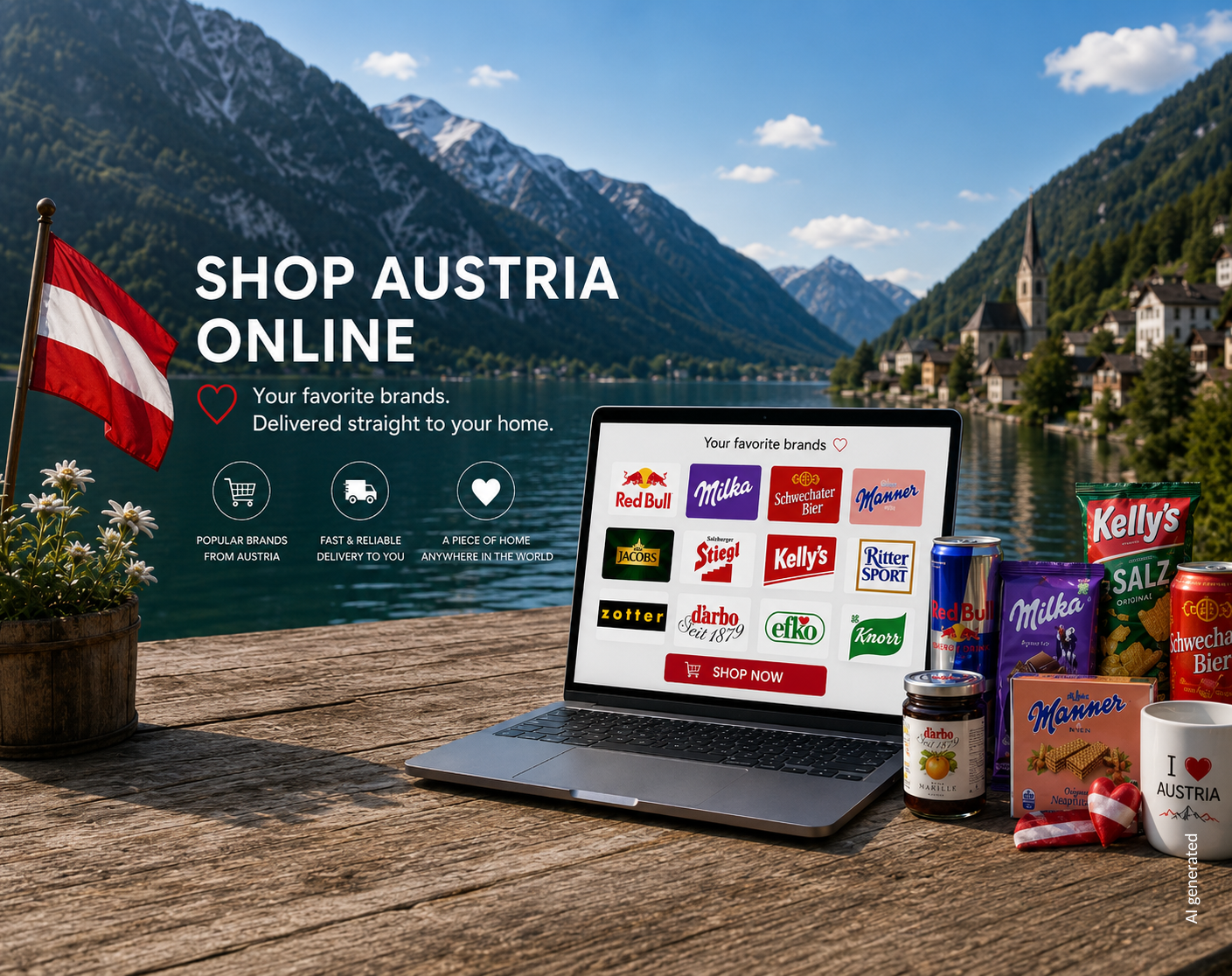 Austrian Products Lake Mountains