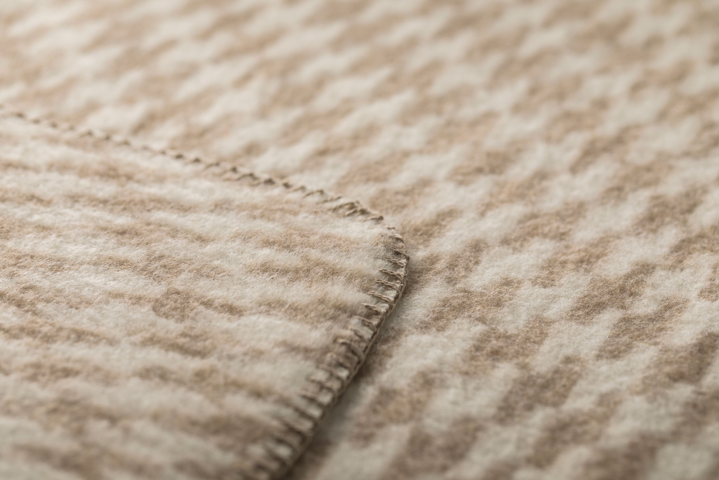 Order Wool Blanket Wave Color Natural Beige 160x200cm by David