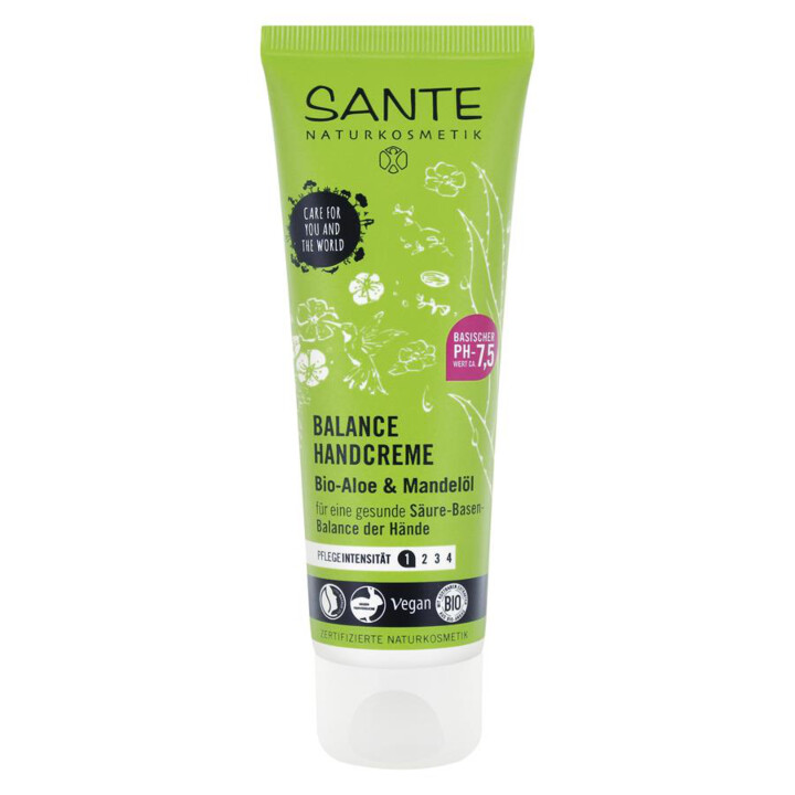 Organic balance shower gel aloe almond 200ml - healthy acid -base balance -  protects against drying out - soothes the skin of Sante natural cosmetics