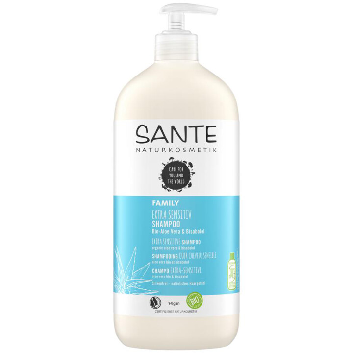 Bio Extra Sensitv Shampoo Aloe 950ml - Extra Mild Cleaning - For Sensitive  Scalp - Protects against drying out of Sante Natural Cosmetics