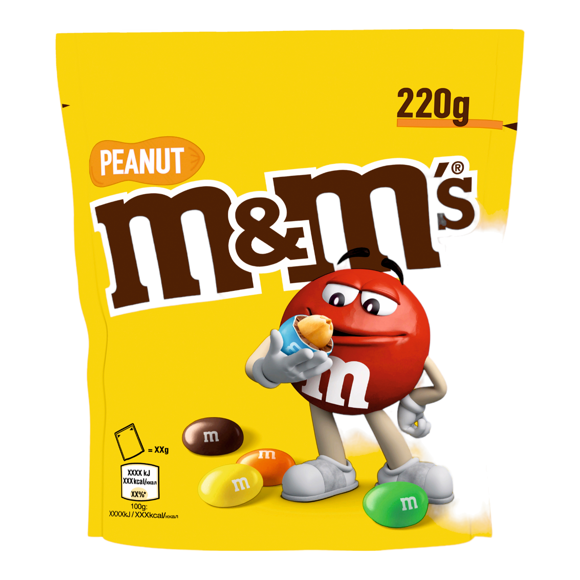 Erdnuss Standbeutel 220g von M&M 