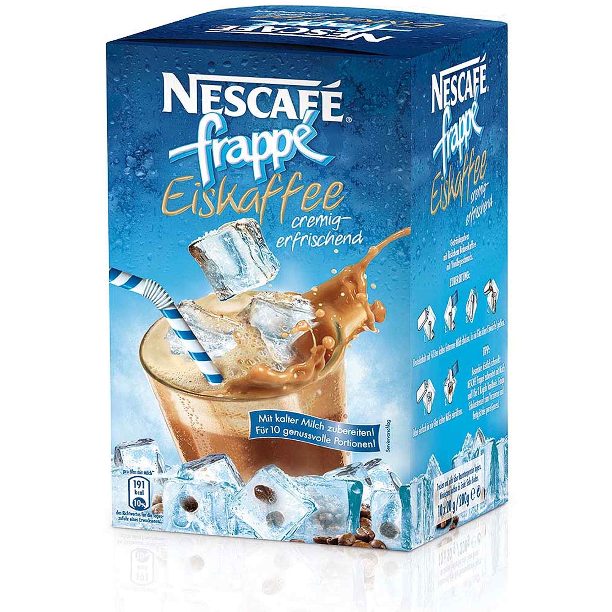 Buy NESCAFÉ Frappé Iced Coffee, Soluble Bean Coffee, 10x20g Portion Pack  online