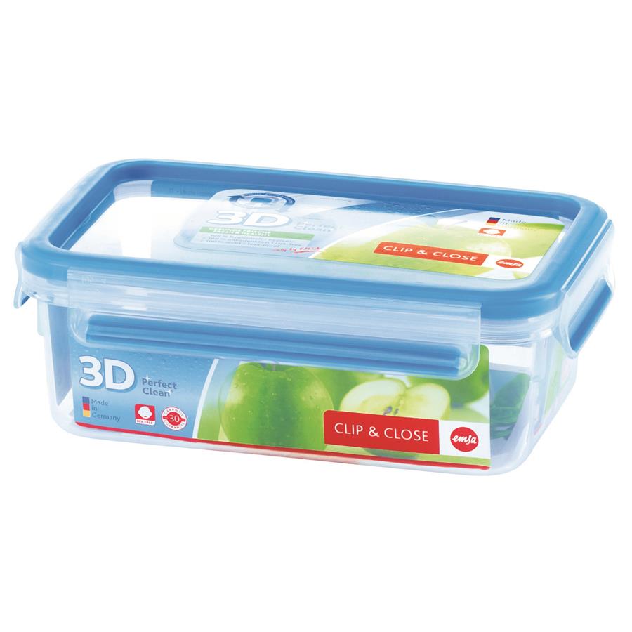 Emsa Rectangular Freshness Container 1lt Clip&Close