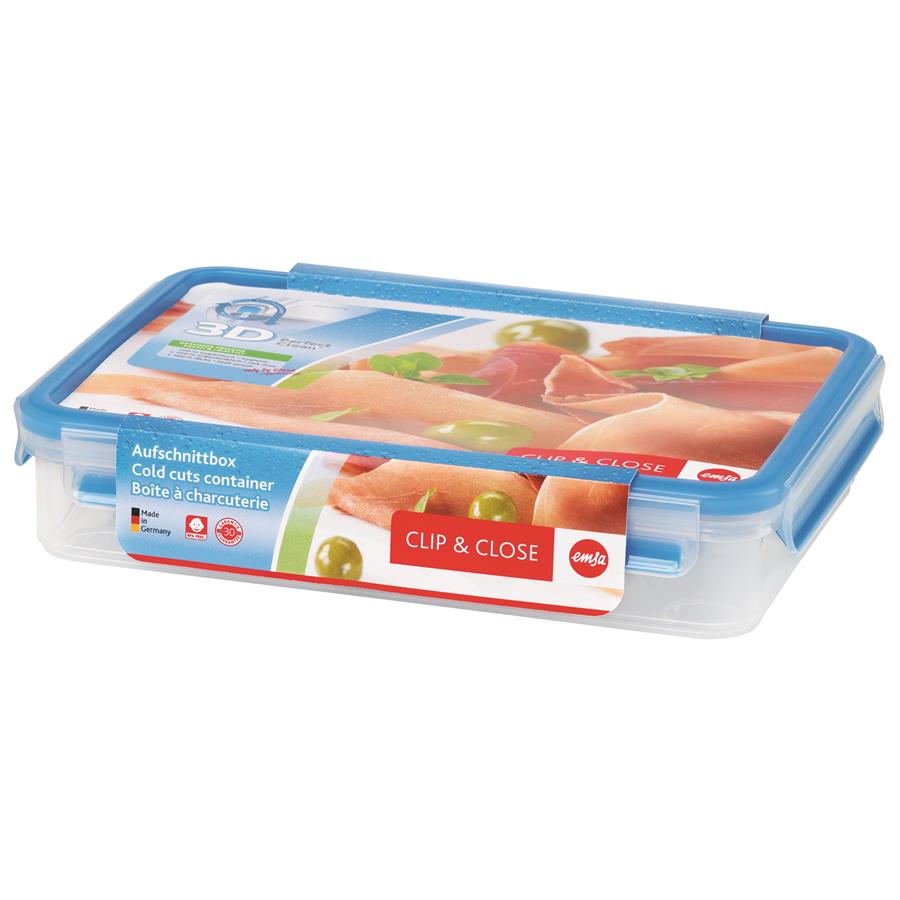 Emsa Clip & Close Rectangular Box Translucent 1pc(s)