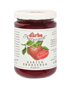 Darbo garden strawberry jam fine strained 450g