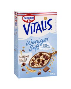 Dr. Oetker Vitalis Less Sweet Chocolate Muesli 600g