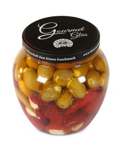 Die Käsemacher Gourmet Glas - Pfefferoni, Peppersweet, Oliven 1500g