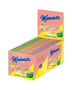Manner lemon cream slices 75g box of 12