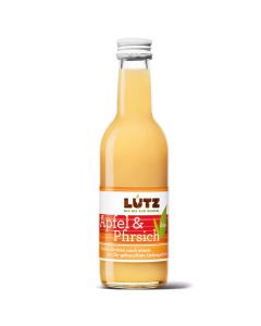 Bio-Fruchtsaft Apfel und Pfirsich 250ml - süße Versuchung - fruchtig - ideal für den Sommer von Bio-Lutz