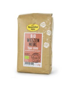 Bio Weizenbrotmehl Type 1600 1000g - hoher Schalenanteil - ideale Basis für Mischbrote - aus Bio Getreide von Rosenfellner Mühle