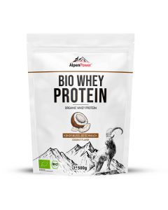 Bio Whey Protein Kokosnuss 500g - Basiert auf Kombination von Molkenprotein - natürlicher Geschmack - Für Fitness und Gesundheit von Alpenpower