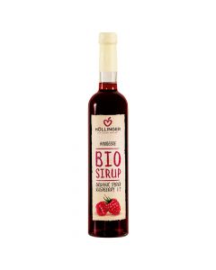 Bio Himbeer Sirup 500ml - intensiv himbeeriger Geschmack - frei von künstlichen Aromen Farbstoffen und Konservierungsmittel von Höllinger Juice