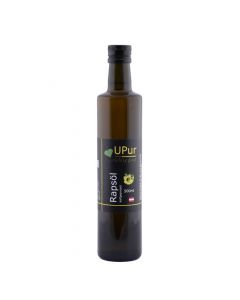 Rapsöl nativ 500ml - kaltgepresst - besonders nussig und mit einem hohen Anteil an Omega-3-Fettsäuren von UPur