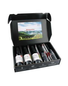 Vinotaria Wein Geschenkbox Weinreise 5 x 250ml - Geschenkidee für Weinliebhaber