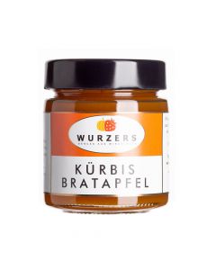 Kürbis Bratapfel Fruchtaufstrich 165g - Hauch von Zimt - Rosinenmus - unvergleichliches Geschmackserlebnis von Wurzers