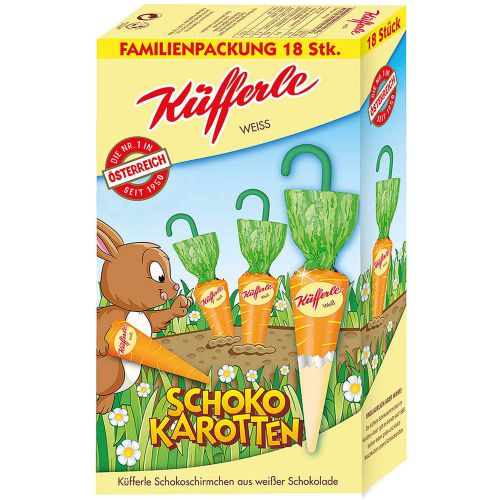 Küfferle chocolate carrots white 18s - 240g