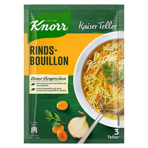 Knorr Kaiserteller Rindsbouillon mit Eiernudeln - 73g