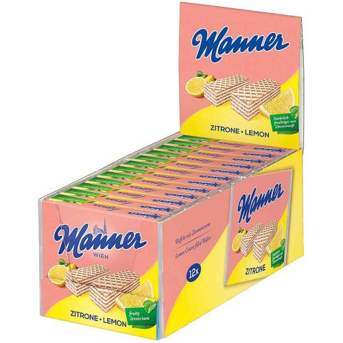 Manner Zitronencreme Schnitten 75g 12er Box