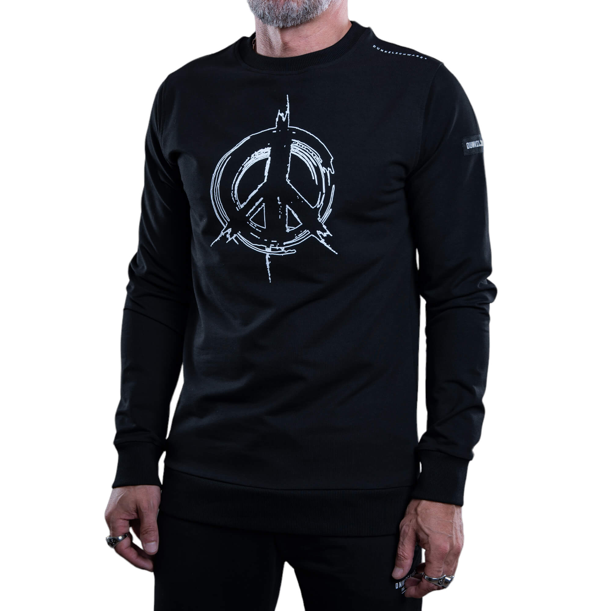 Order Dunkelschwarz DS-5 sweatshirt PEACE black online now
