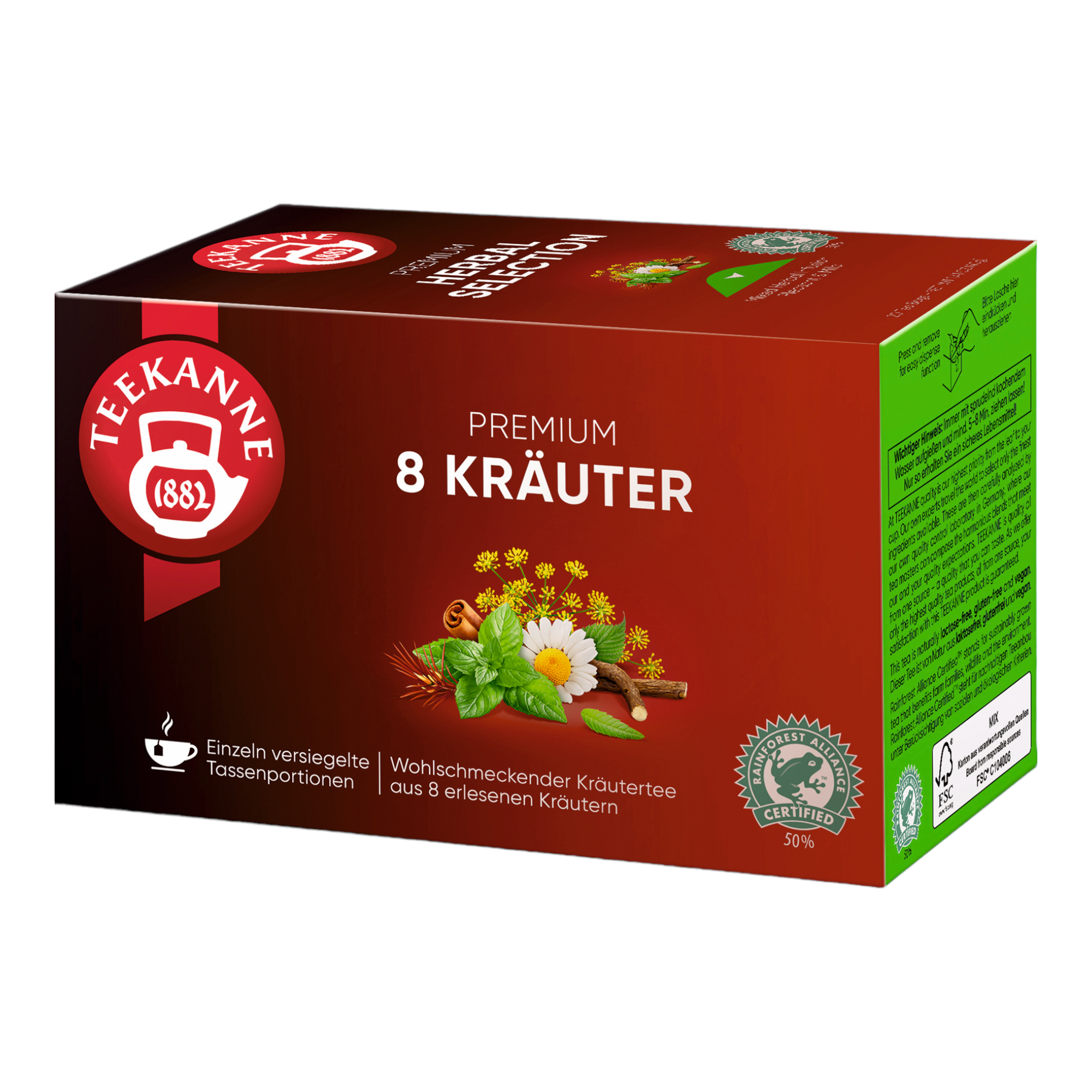 Herbal tea 20 bags from Teekanne - order online now!