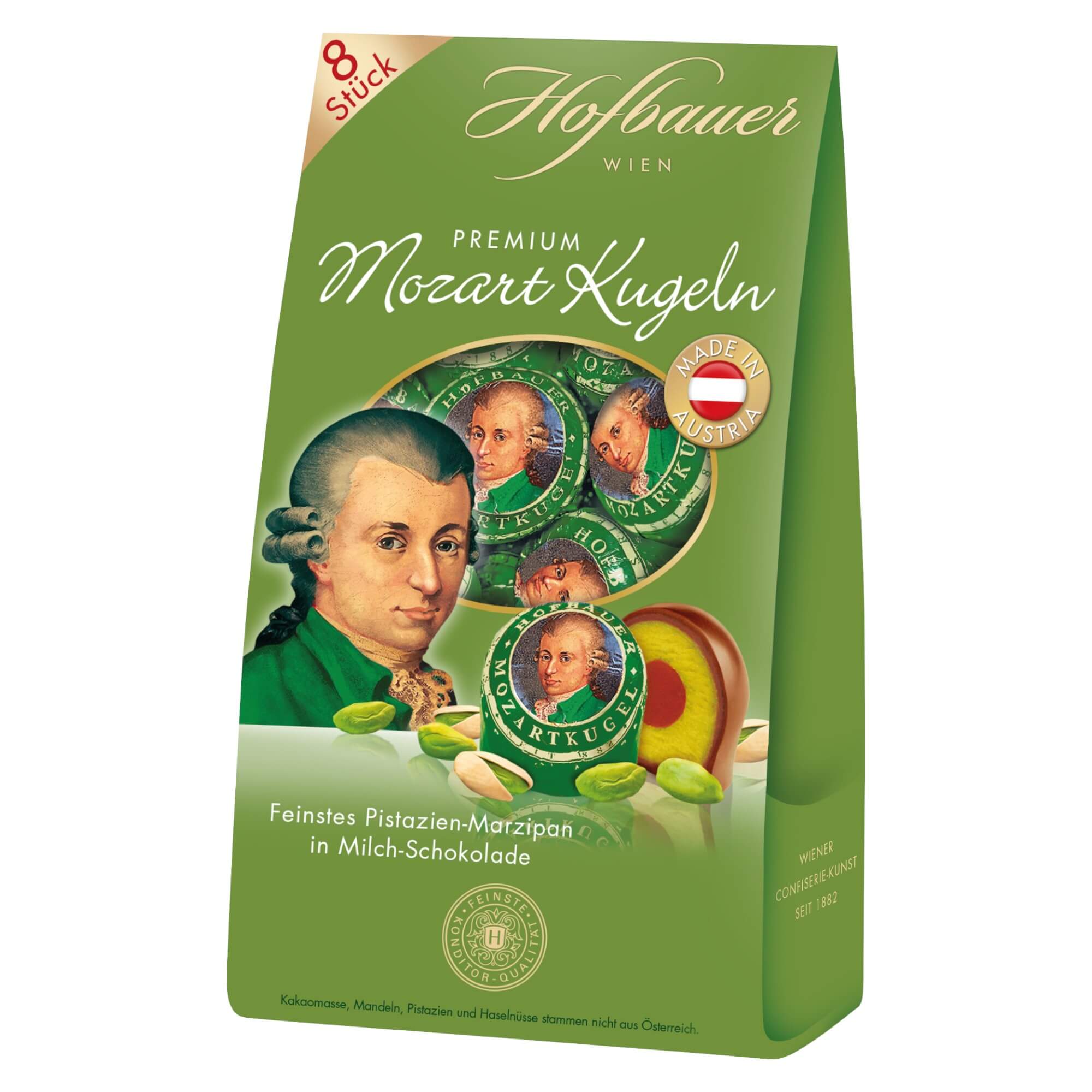 Order Hofbauer Mozart Balls Pistachio 160g online now