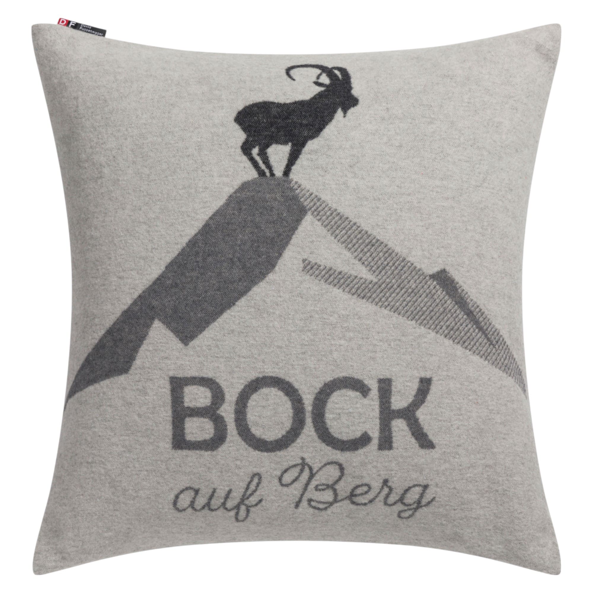Order Cushion Cover Alpine Ibex Color Felt Grey 50x50cm by David