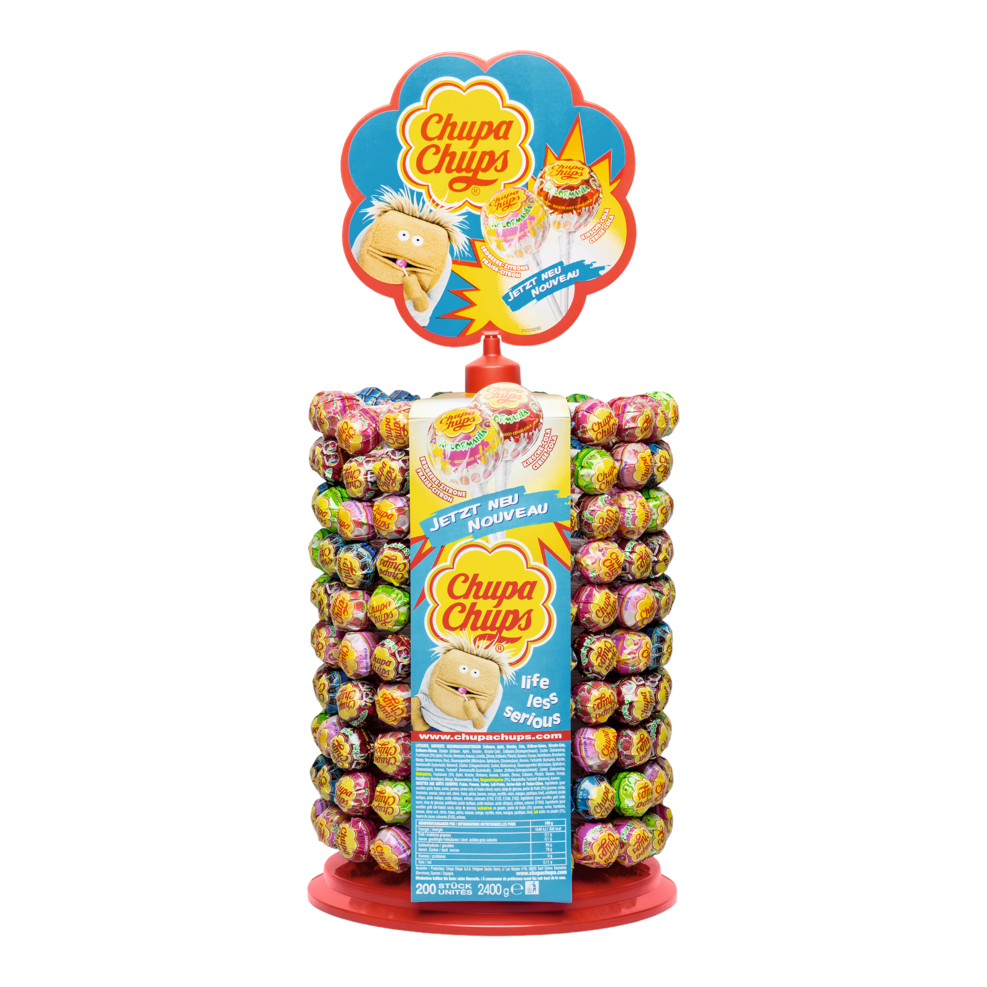 Lolly wheel display – 200 pack from Chupa Chups – order online now!