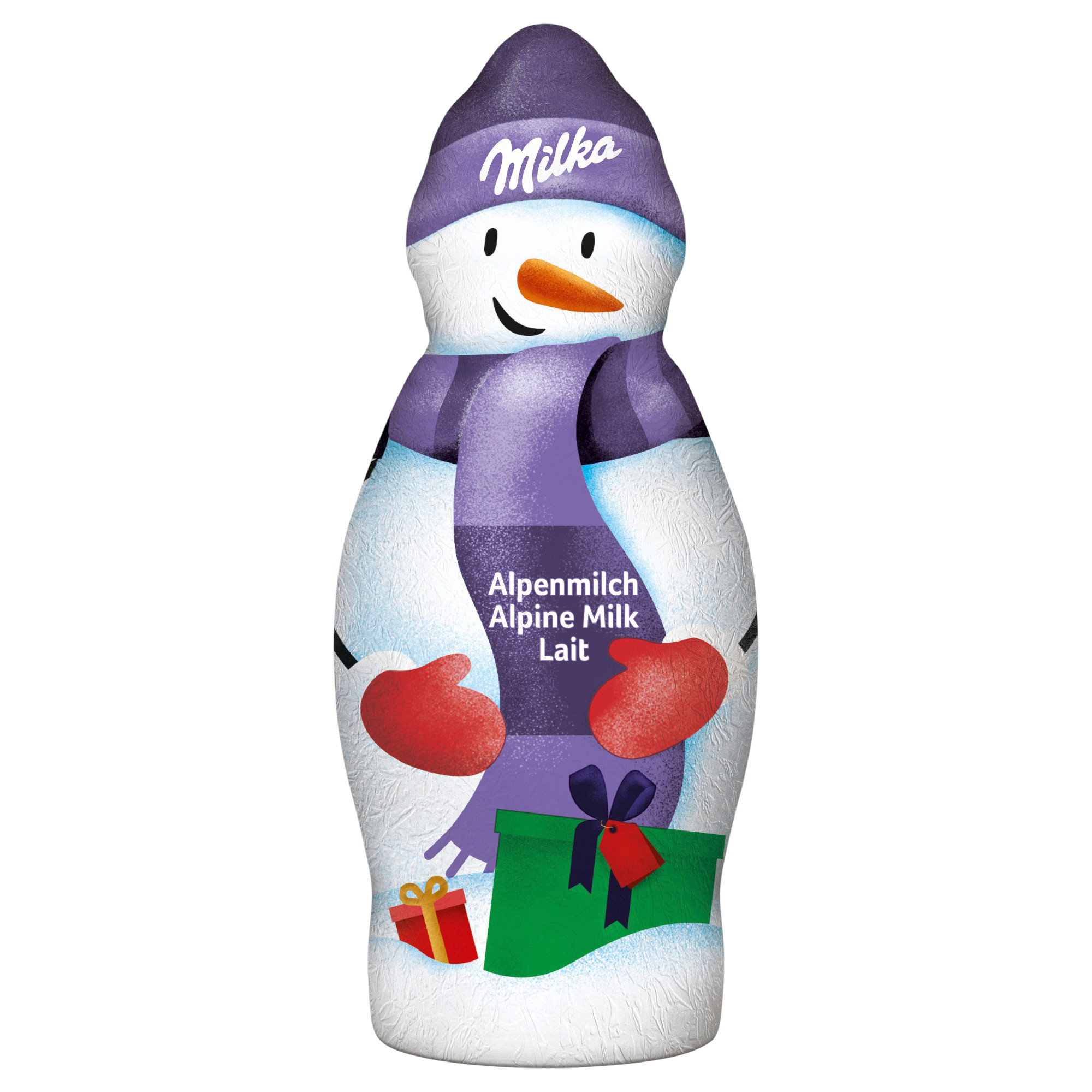 Milka Snowman 50g assorted colours by Milka, now available to buy