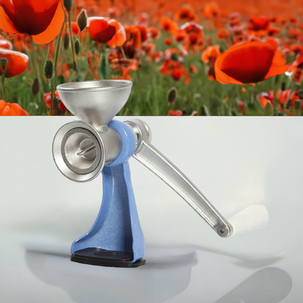 Poppy seed mill - This can be used to grind poppy seeds like in