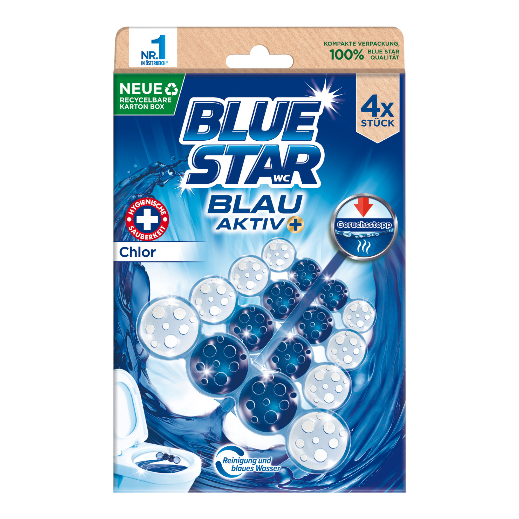 WC-Stein Blau Aktiv Chlor 450g von Blue Star jetzt online bestellen!
