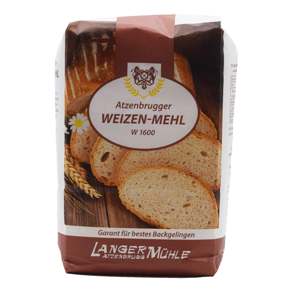 Order wheat flour W 1600 1kg from Langer Mühle online