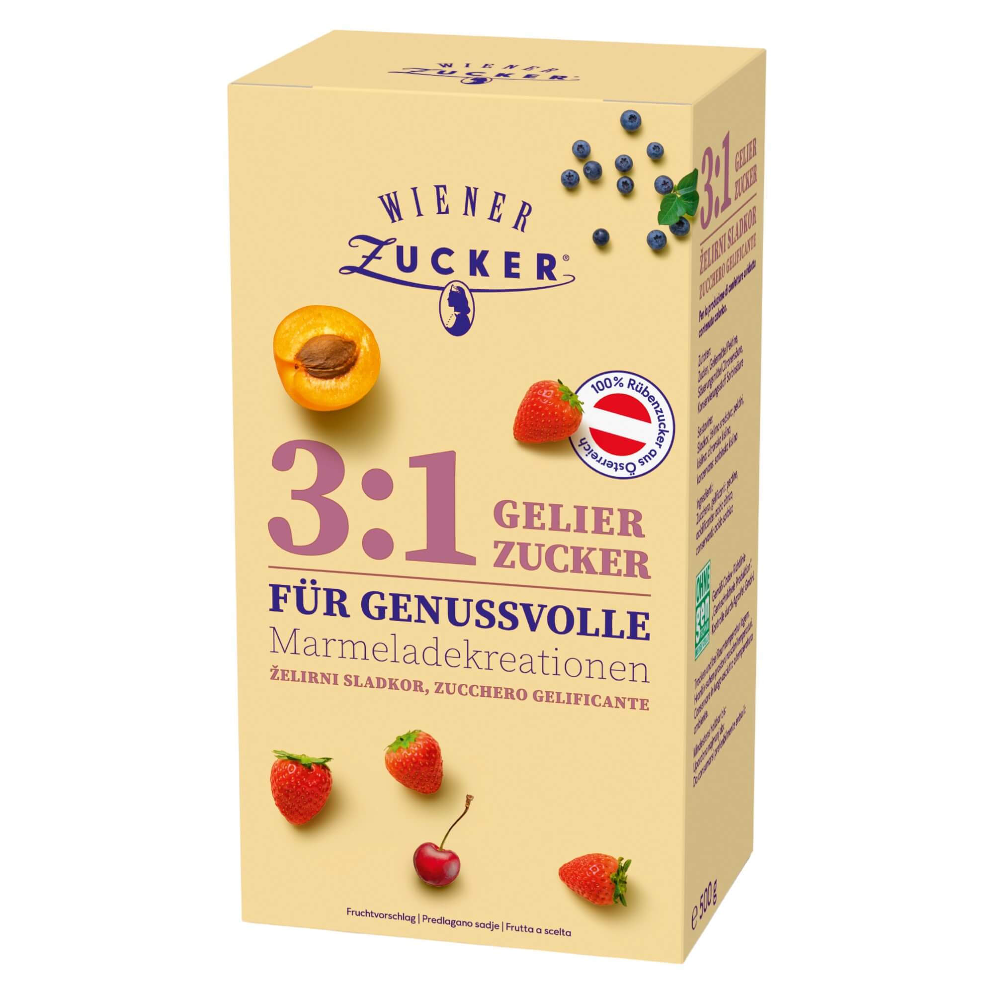 Viennese gelling sugar 3:1 500g from Wiener Zucker – order online now!